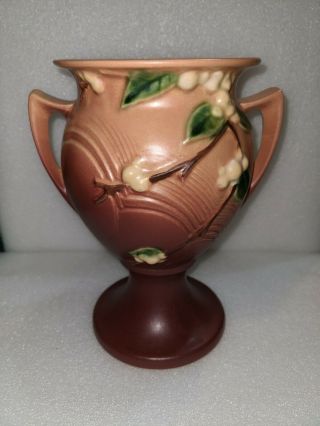 Vintage Roseville Pink Snowberry Vase Iur - 8 Art Pottery (weller,  Mccoy)
