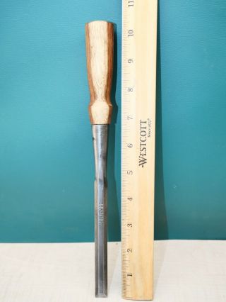 Old Woodworking Tools Vintage Buck Bros 1/2 " Bevel Edge Socket Chisel