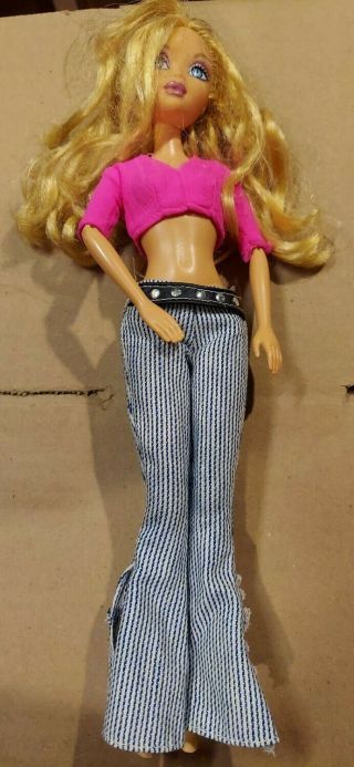 Doll My Scene Barbie Kennedy Blonde Hair With Jointed Arms Bell Bottom Outfit