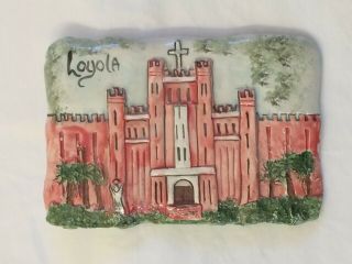 Loyola University Jenise Mccardell Clay Creations 5 1/4 " X 7 3/4 " X 5/8 " Nola