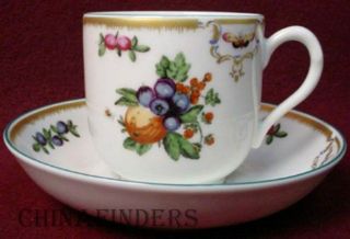 Mottahedeh China Duke Of Gloucester Pattern Cup & Saucer Set Style 1 - 2 - 7/8 "