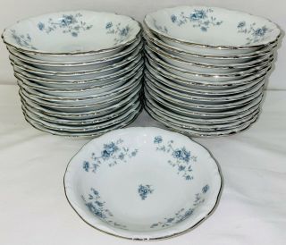 24 Haviland Bavaria China Blue Garland 5 1/4 " Dessert Bowls