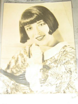 Autograph Of Colleen Moore Silent Film Actress Who Made Bob Cut Haircut Pop