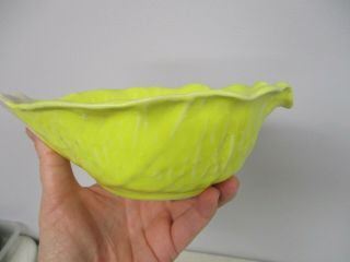 4 SECLA MADE IN PORTUGAL MAJOLICA YELLOW CABBAGE 7 
