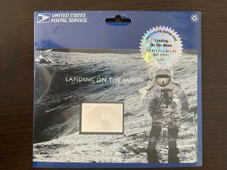 Usa $11.  75 Landing On The Moon Hologram Souvenir Sheet 2000 Mnh Scott 3413