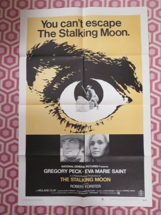 The Stalking Moon Us One Sheet Poster Gregory Peck Eva Marie Saint 1968 Style B
