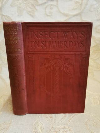 Antique Book Of Insect Ways On Summer Days,  By Jennet Humphreys