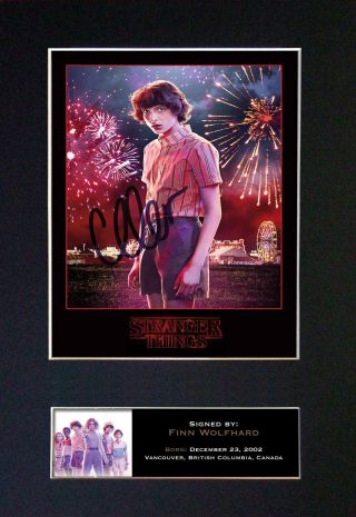 Stranger Things Finn Wolfhard Autograph Mounted Signed Photo Reprint 828