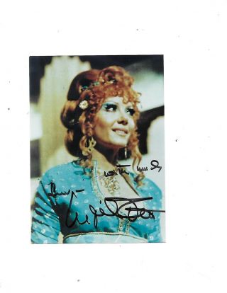 Ingrid Pitt Hammer Horror Autographed 5x7 “dr Who” 1973