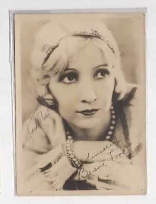 Bessie Love Silent Movie Star,  Autograph Photo,  C1920