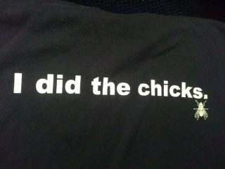 Dixie Chicks Cotton Workcrew T - Shirt " I Did The Chicks "