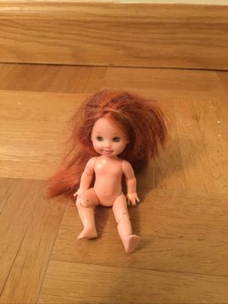 1999 Mattel Nude Barbie Kelly Club 4 Inch Doll Jointed Knees 1994 Body