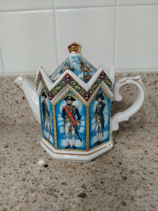 Sadler Vice Admiral Lord Nelson English Teapot -