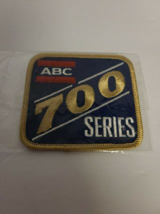 Vintage Abc 700 Series Bowling Patch Blue With Gold Trim Nos