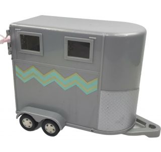 Toy Horse Trailer For 6 " Dolls My Life As Our Generation Lori By Battat Gray