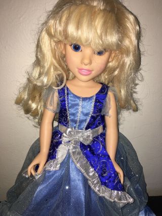 Disney Princess And Me Cinderella - Jakks Pacific 18 " Fashion Doll - Orig.  Dress