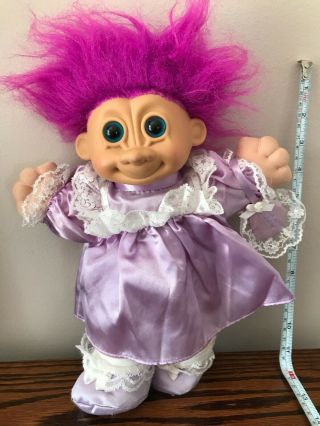 Vintage Russ Troll Large Soft Bodied Stuffed Toy Doll Retro