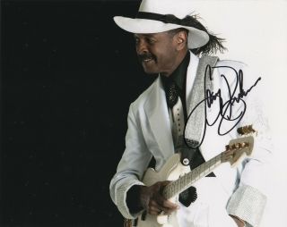 Larry Graham Of Sly The Family Stone Real Signed Photo 2 Central Station
