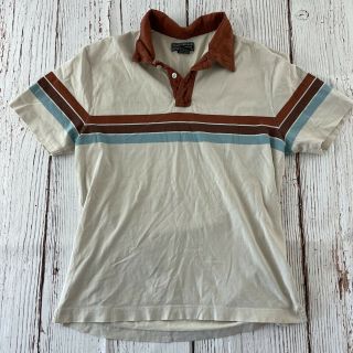 Lucky Brand Vintage Inspired Short Sleeve Polo Shirt Men 