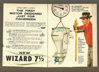 Vintage 1960 Western Auto WIZARD OUTBOARD MOTORS 12 - Page Catlog Insert 3