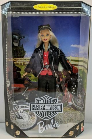 Mattel 17692 Harley - Davidson Limited Edition Barbie Collector Doll [1997] Ln/box