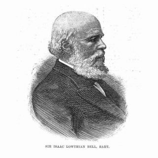 Sir Isaac Lowthian Bell Bart,  Victorian Ironmaster - Antique Print 1885