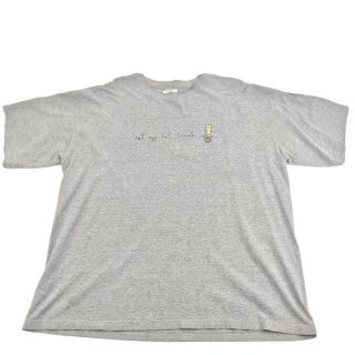 Vintage 90s Adidas Graphic T - Shirt Mens Size Xl Gray Center Logo Soccer Hattrick