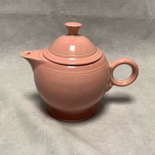 Fiestaware Rose Teapot Fiesta Retired Pink Large 44 Oz Tea Pot With Lid