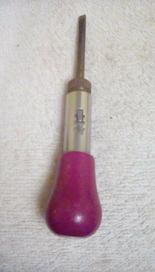 Vintage Guys Hand Tools Ltd.  5 " Ratchet Screwdriver.  Model Mr.