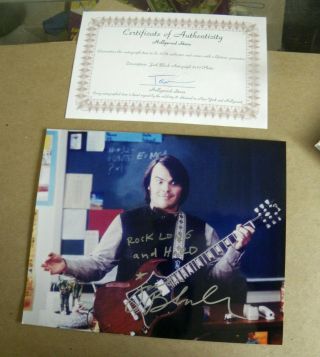 Hollywood Stars School Of Rock Jack Black Signed Autographed 8 X 10 Photo Jw