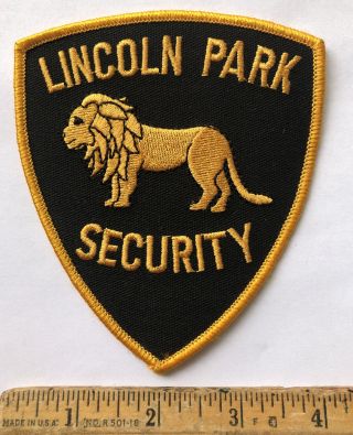 Vintage Lincoln Park Security Guard Officer Patch Lion Chicago Zoo?
