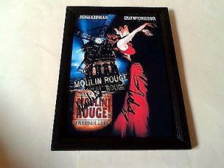 Moulin Rouge Signed & Framed 12 " X8 " Poster Ewan Mcgregor & Nicole Kidman