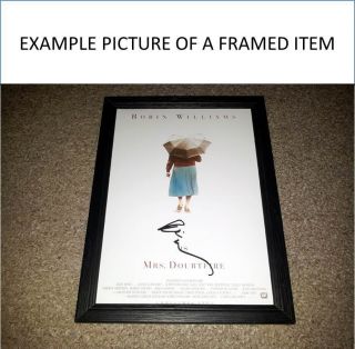 Mrs Doubtfire Pp Signed & Framed 12 " X8 " A4 Poster Robin Williams