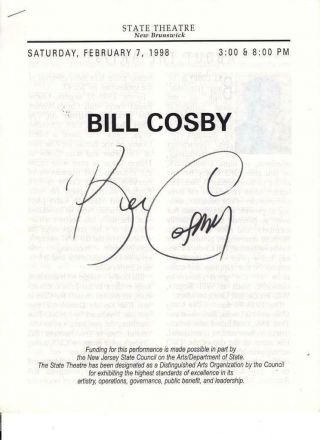 P228 Bill Cosby Signed Program 