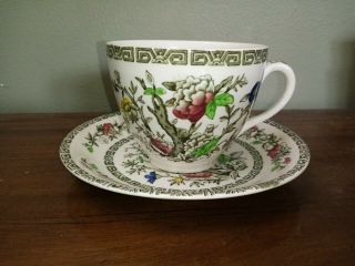 Rare,  Vintage,  Alfred Meakin Indian Or Bengal Tree,  Large Cup & Saucer