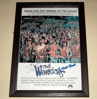The Warriors Signed & Framed 12x 8 " Poster Michael Beck