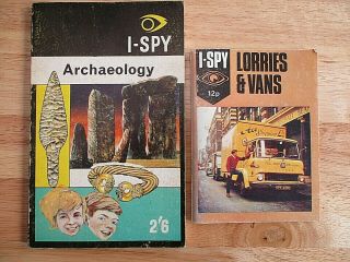2 X Vintage 1966/68 Books I Spy Lorries And Vans And Archaeology