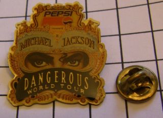 Michael Jackson Dangerous World Tour Pepsi Vintage Pin Badge