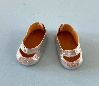 Vintage Doll Clothes: Foiled Oilcloth Shoes Vogue Ginny,  Muffie,  Alexander - Kins