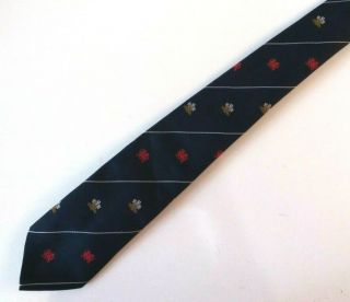 Wales Dragon Rugby Club Tie Blue Polyester Vintage T82