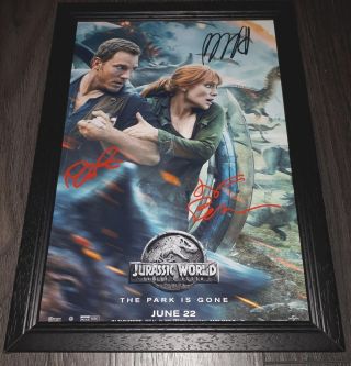 Jurassic World 2 Pp Signed & Framed A4 12x8 " Photo Poster Autograph Chris Pratt