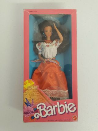 Vintage Mexican Barbie Dotw Dolls Of The World 1988 Mattel 1917