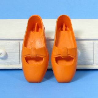 Vintage Crissy Doll Orange Bow Shoes Brandi Terry Tressy Ideal 1970s