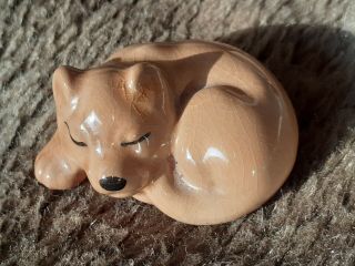 Vintage Szeiler Sleeping Dog Figurine
