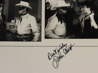 JOHN HART (1917 - 2009) (LONE RANGER) AUTOGRAPH PHOTO with BUSINESS CARD 3