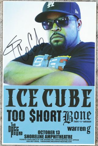 Ice Cube Autographed Gig Poster