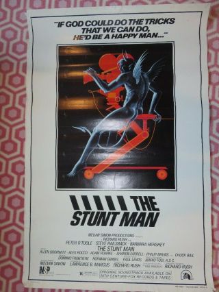 The Stunt Man Us One Sheet Rolled Poster Style B Peter O 