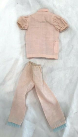 Vintage 1962 Barbie Doll Fashion PAK Pink Pajama set, 3