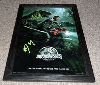 Jurassic World Pp Signed & Framed 12 " X8 " A4 Photo Poster Park 4 Chris Pratt