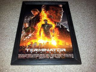 Terminator 5 : Genisys Pp Signed & Framed 12 " X8 " A4 Photo Poster Arnie